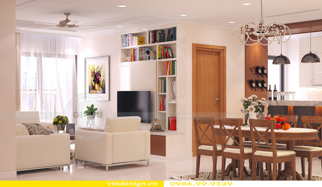hoàn thiện nội thất chung cư Vinhomes Gardenia 02
