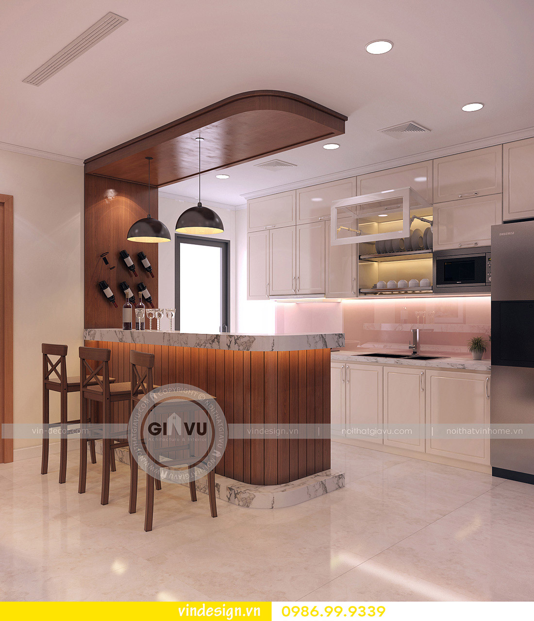 hoàn thiện nội thất chung cư Vinhomes Gardenia 05