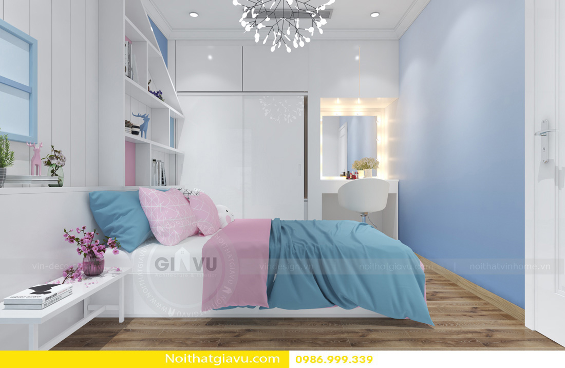 thiết kế nội thất chung cư phòng ngủ độc đáo 10