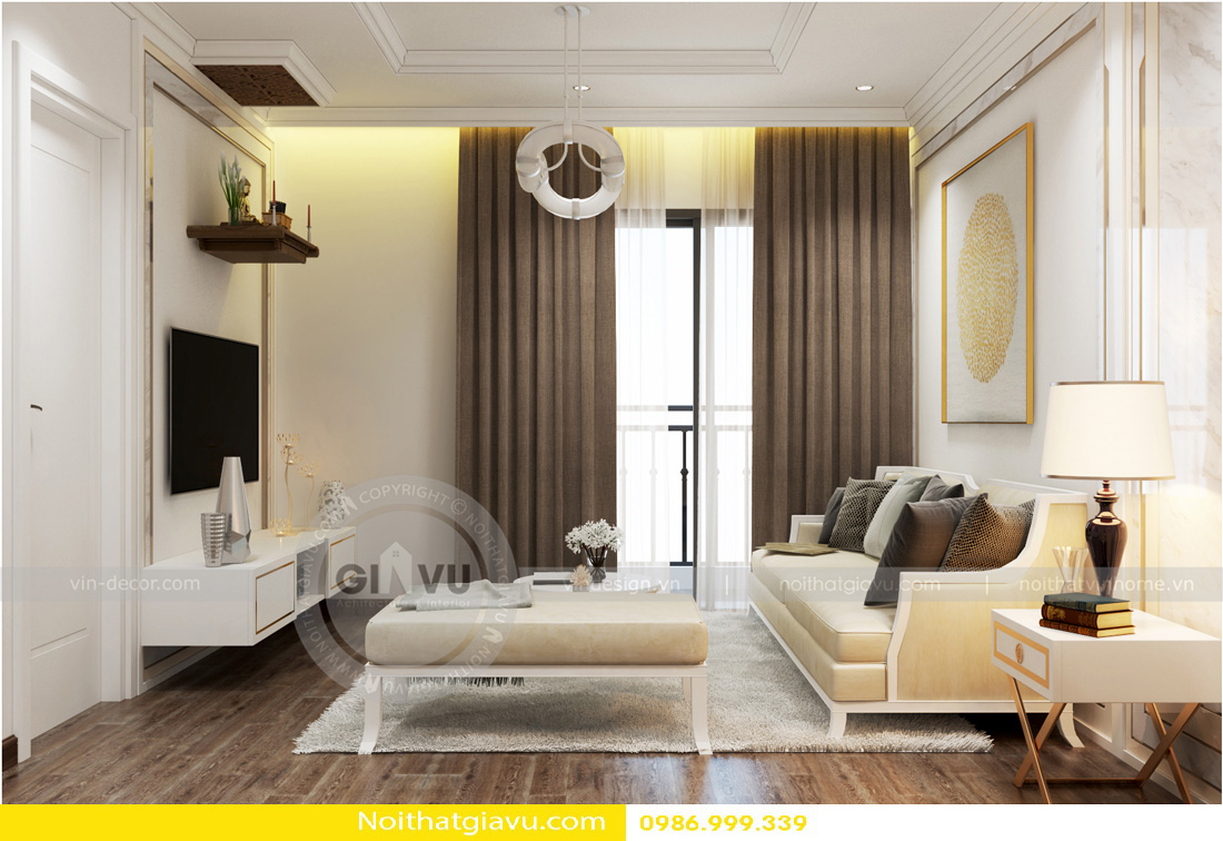 thiết kế nội thất chung cư Vinhomes Gardenia tòa A1 0986999339 04
