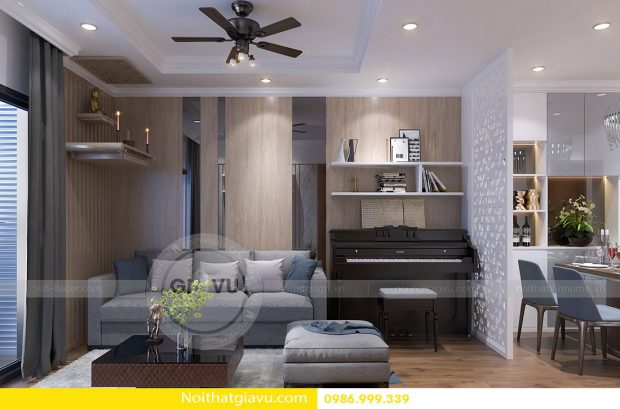 Thiết kế nội thất chung cư Vinhomes Gardenia tòa A3 – Call 0986999339