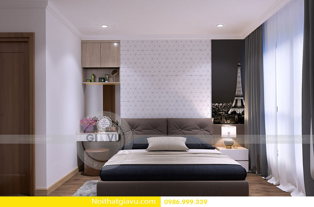 thiết kế nội thất chung cư Vinhomes Gardenia A3 0986999339 06