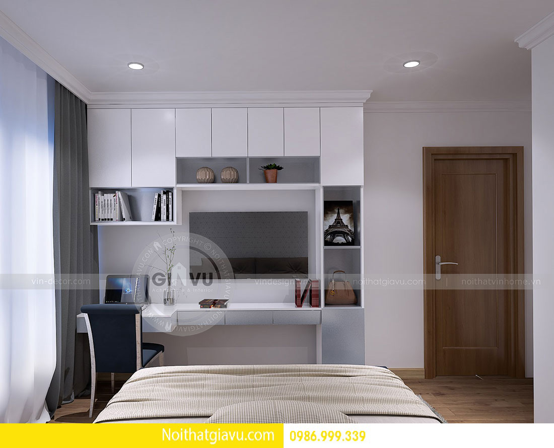 thiết kế nội thất chung cư Vinhomes Gardenia A3 0986999339 07