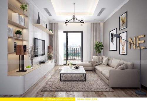 Thiết kế nội thất Gardenia tòa A1 – Call 0986999339