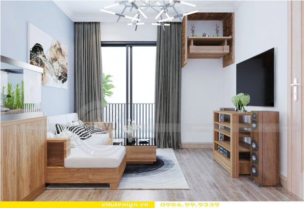 Thiết kế nội thất chung cư với phòng khách hợp mệnh Mộc