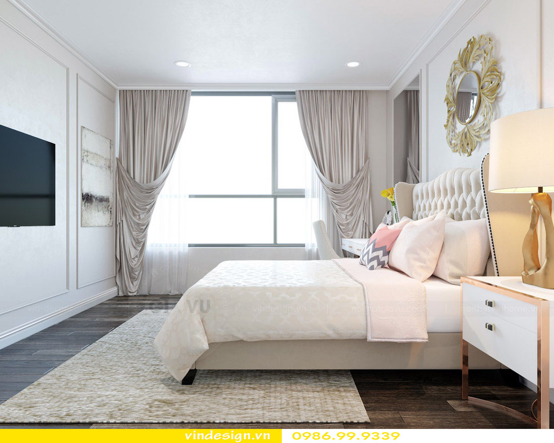 thiết kế nội thất chung cư phòng ngủ mệnh thủy 01