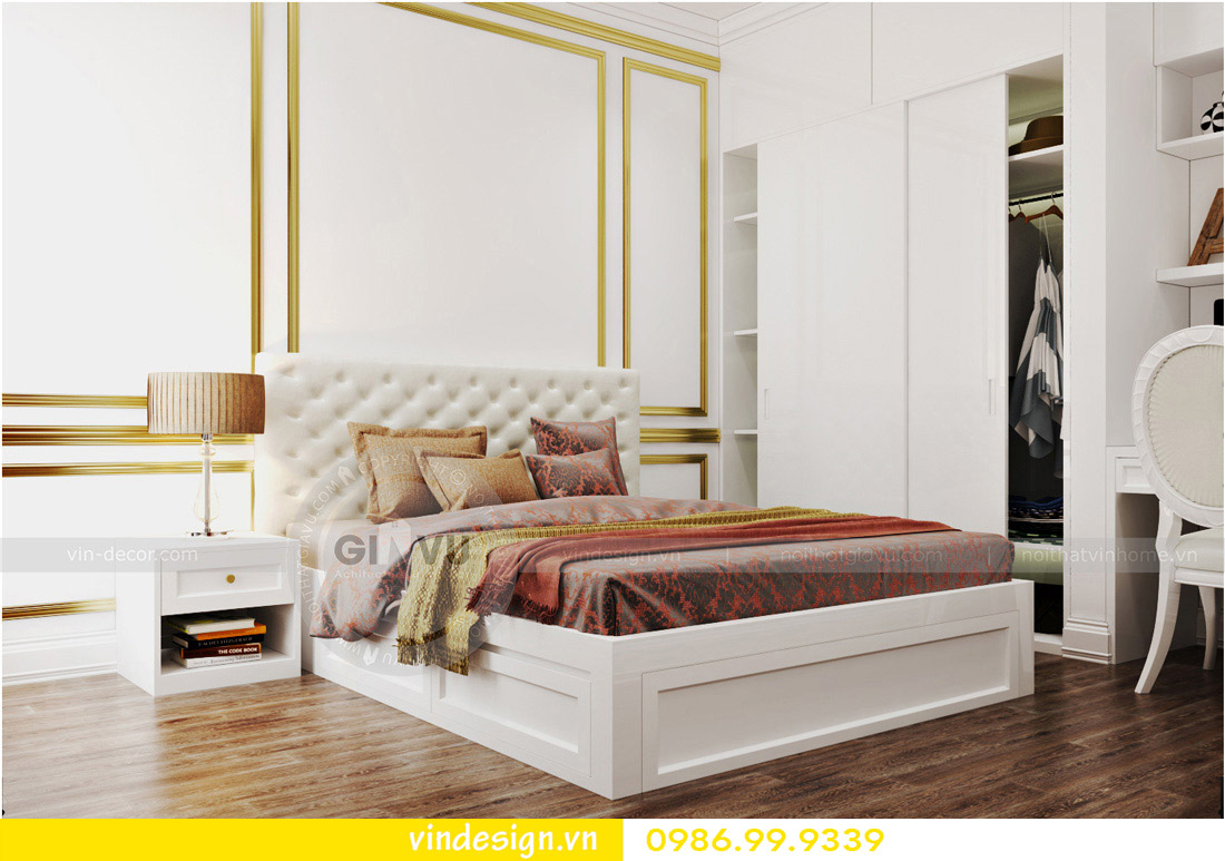 thiết kế nội thất chung cư phòng ngủ mệnh thủy 04
