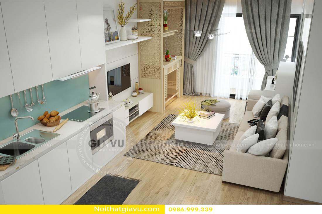 thiết kế nội thất chung cư và phong cách hiện đại 01
