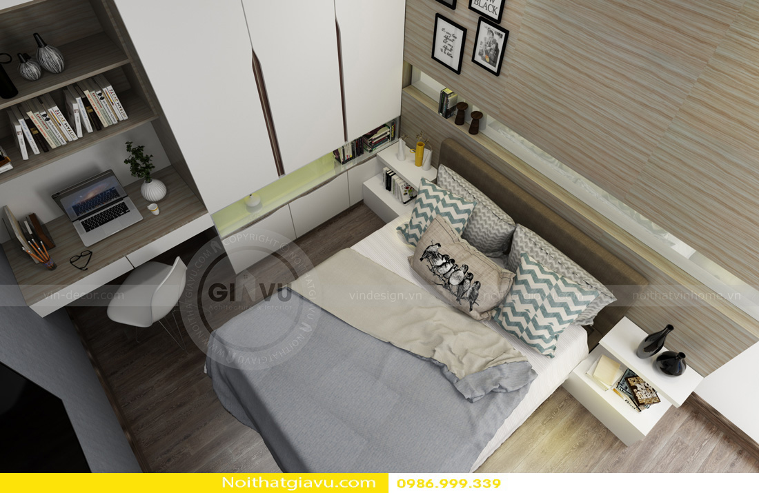 tư vấn thiết kế nội thất chung cư căn hộ 1 phòng ngủ 06