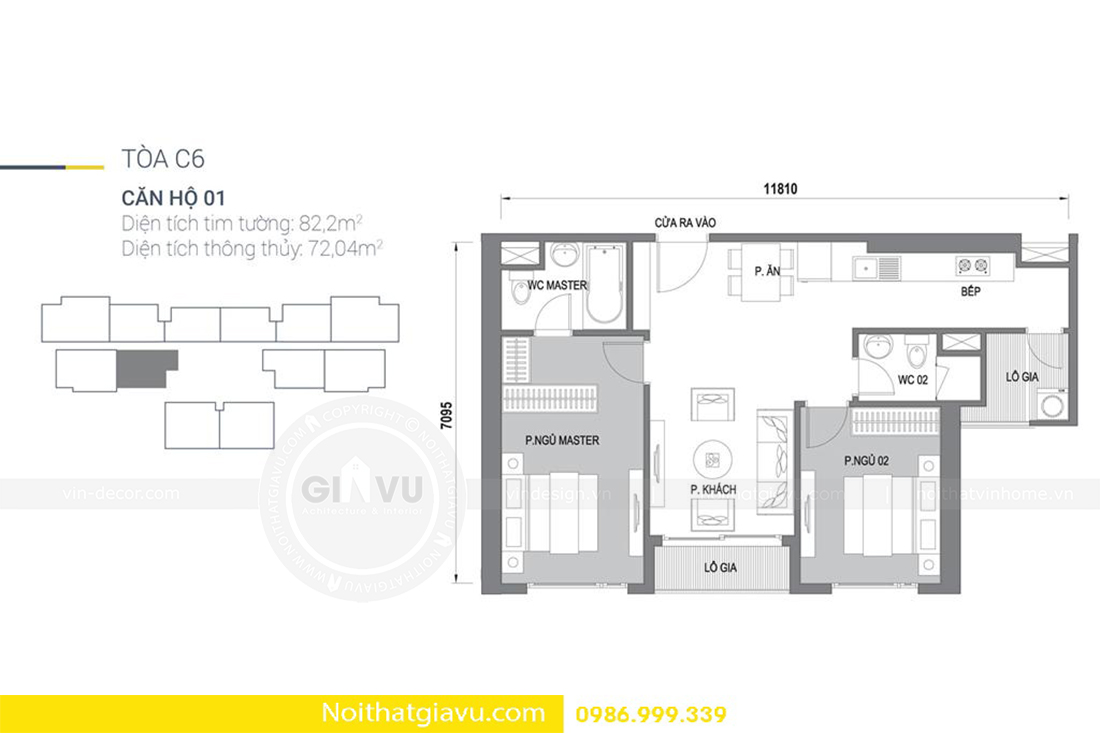 thiết kế nội thất căn hộ Vinhomes D'Capitale 01