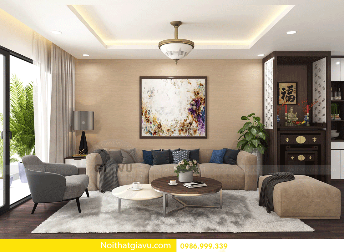 Thiết kế thi công nội thất chung cư vinhomes tại Hà Nội 0986999339 04