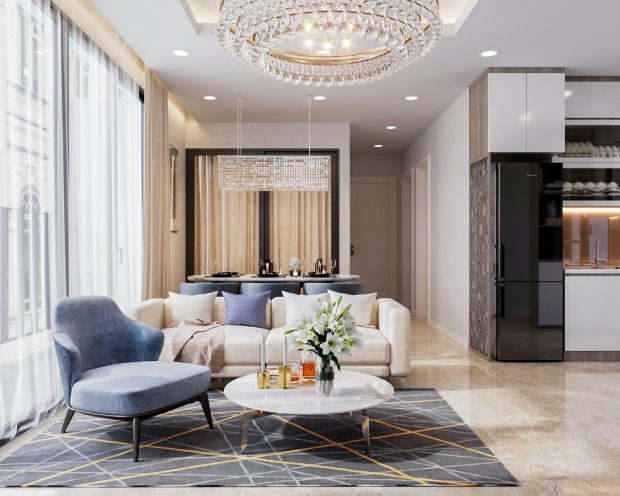 Thiết kế nội thất căn hộ Vinhomes Ocean Park Gia Lâm – đẹp, đẳng cấp
