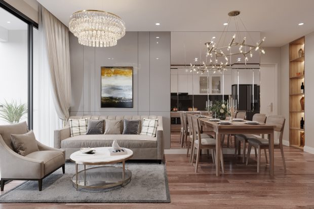 5 thiết kế nội thất phòng khách chung cư chuộng nhất năm 2020