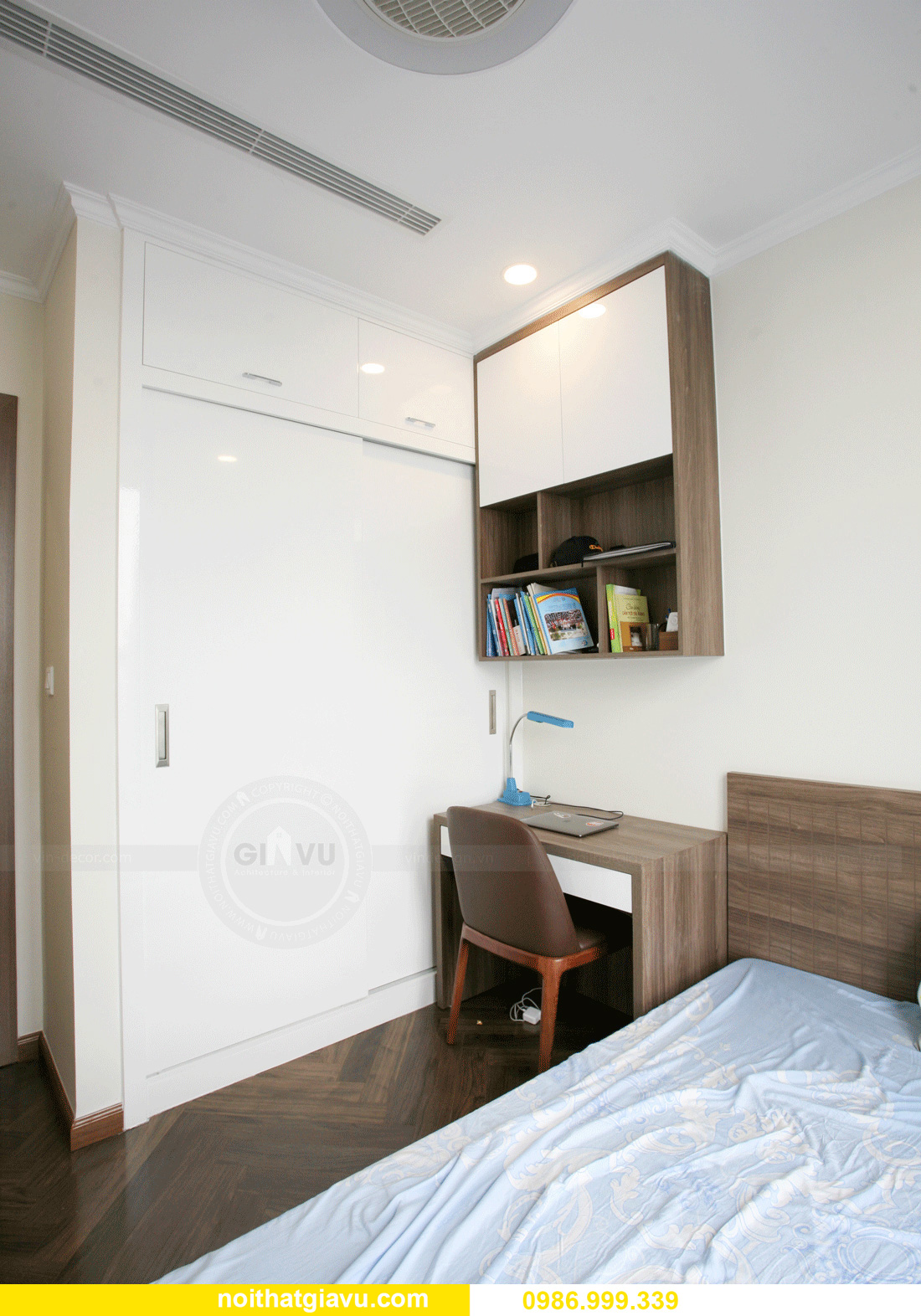 thi công hoàn thiện nội thất căn hộ Smart City đẹp hiện đại 20