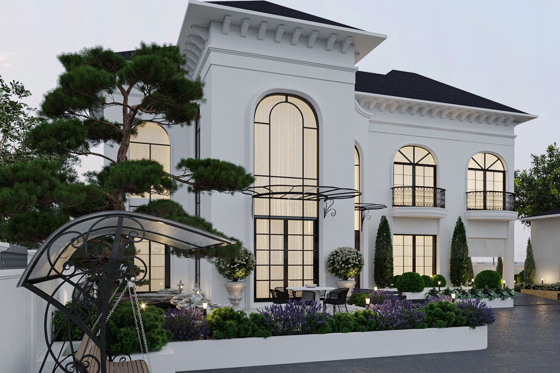 thiết kế kiến trúc villa 2 tầng tại Quảng Bình 3