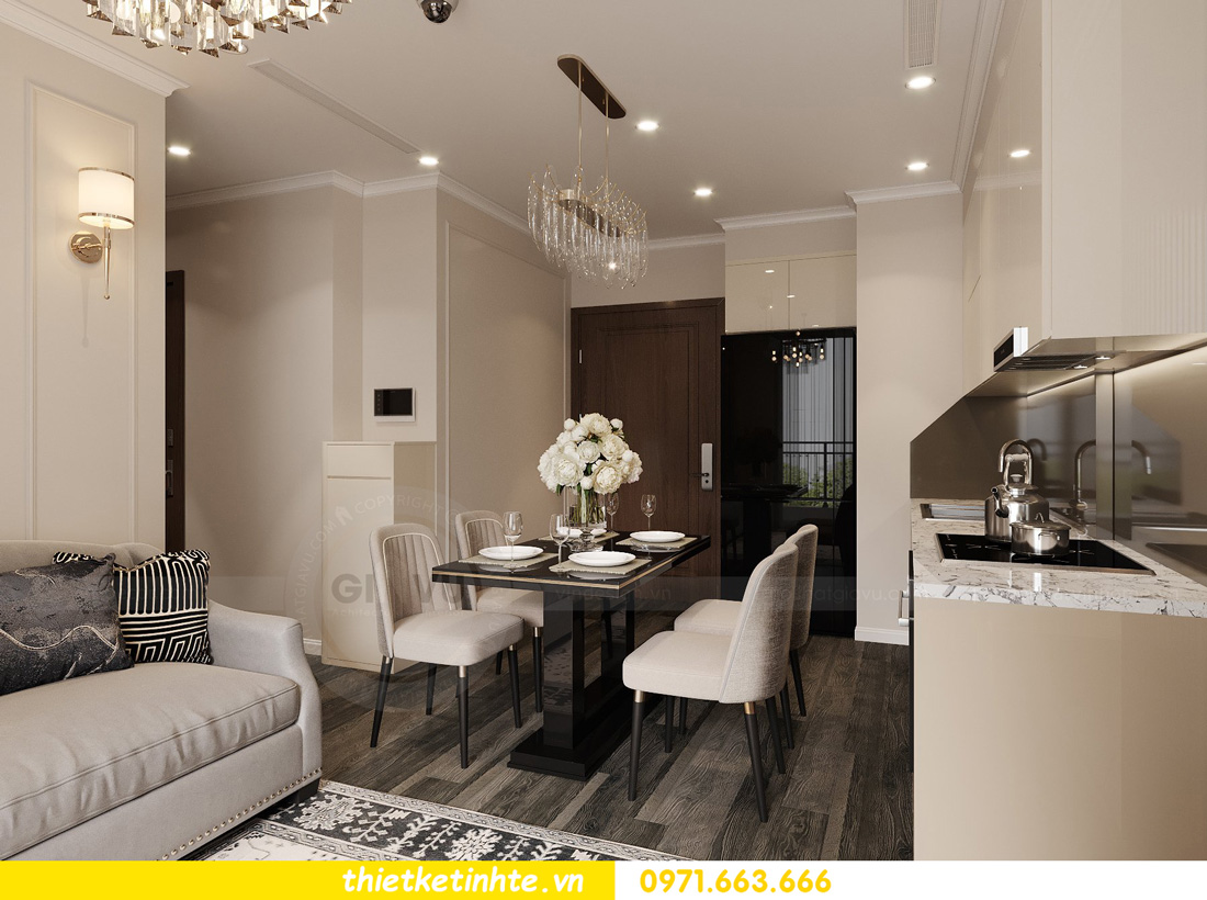 thiết kế nội thất căn hộ Tonkin Vinhomes Smart City 3