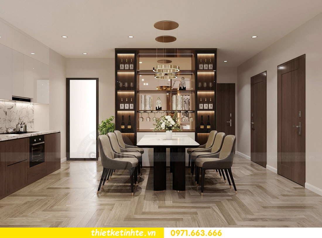 thiết kế nội thất chung cư Vinhomes Gardenia 120m2 6