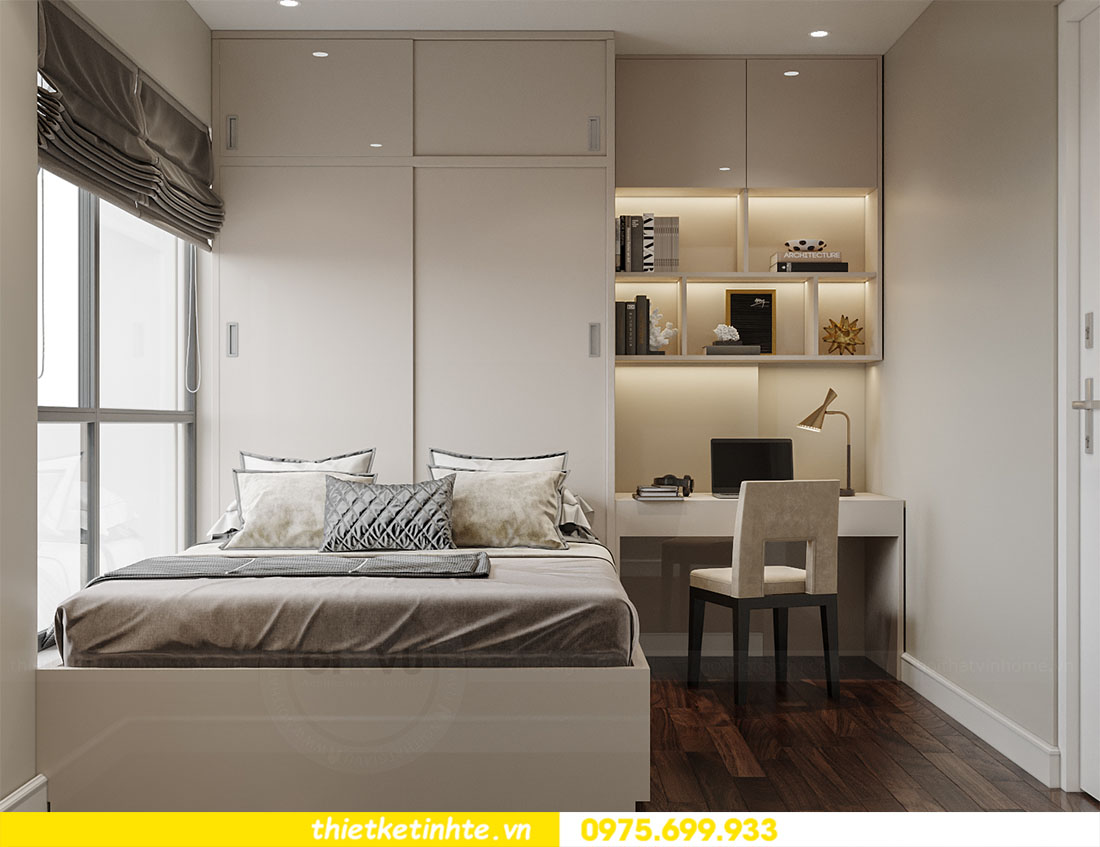 thiết kế căn hộ 2 phòng ngủ + 1 tại Vinhomes Smart City 9