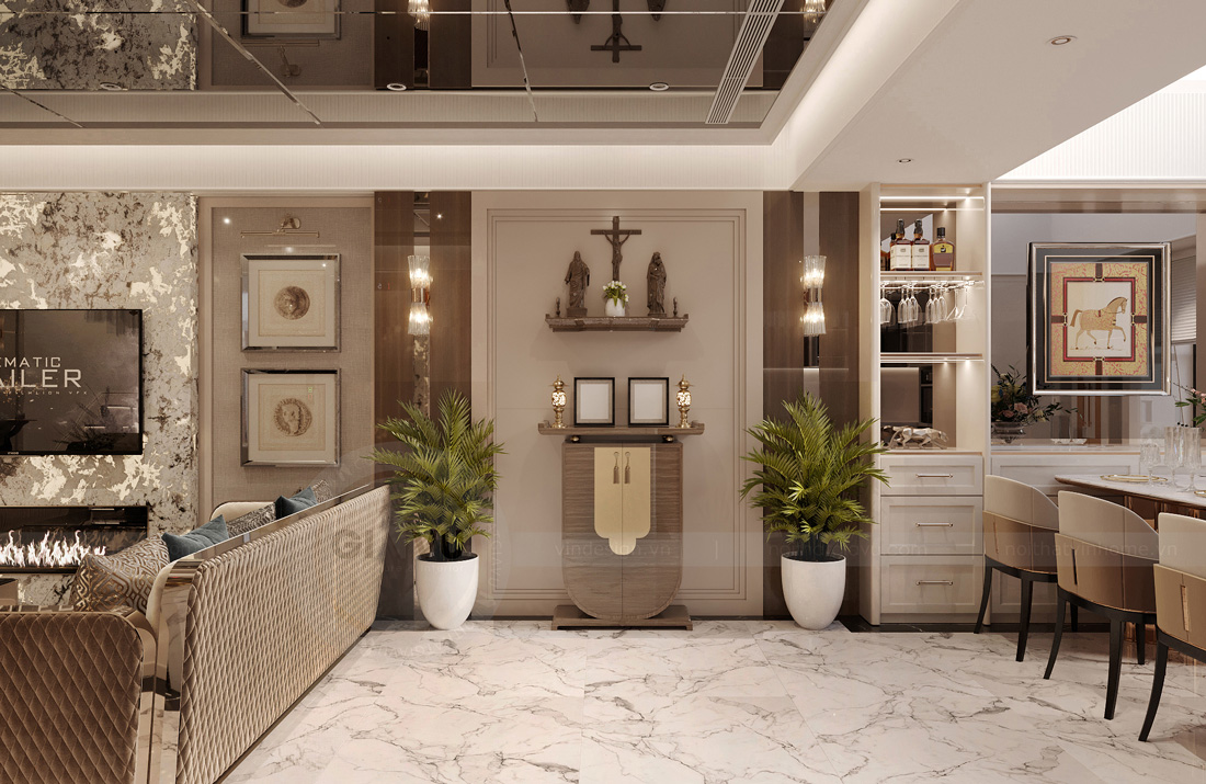 thiết kế hoàn thiện biệt thự liền kề Dương Nội 3