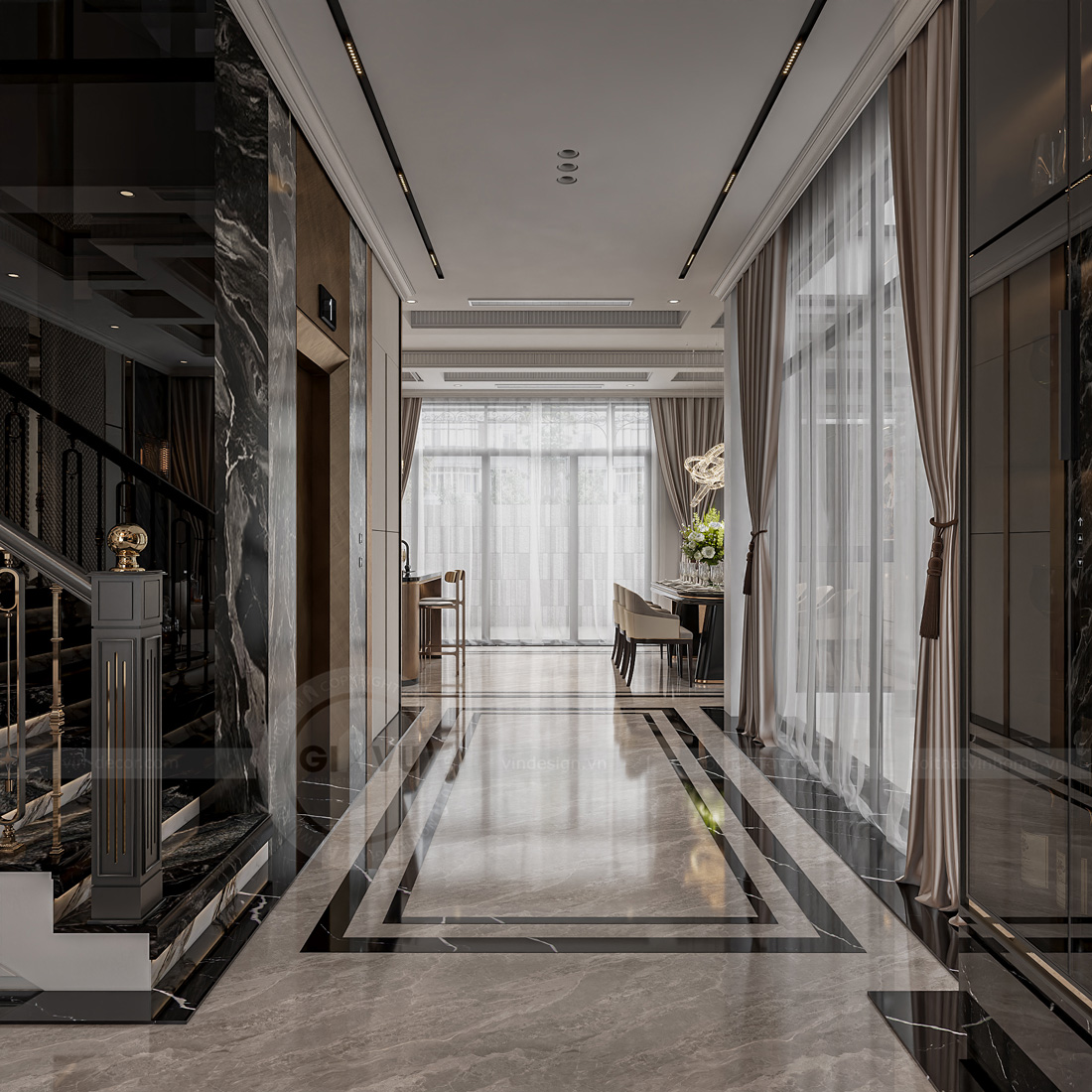 thiết kế thi công biệt thự An Vượng Villa Dương Nội anh Cầu 3