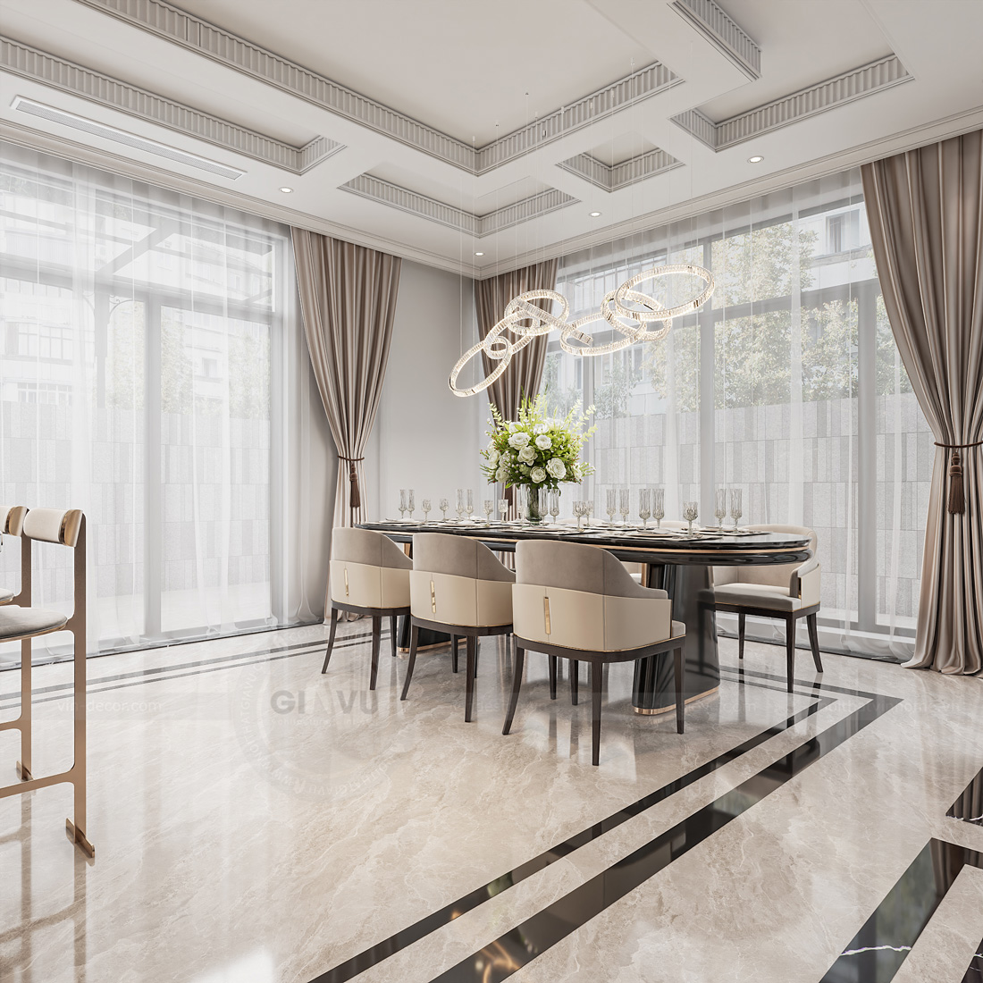 thiết kế thi công biệt thự An Vượng Villa Dương Nội anh Cầu 7