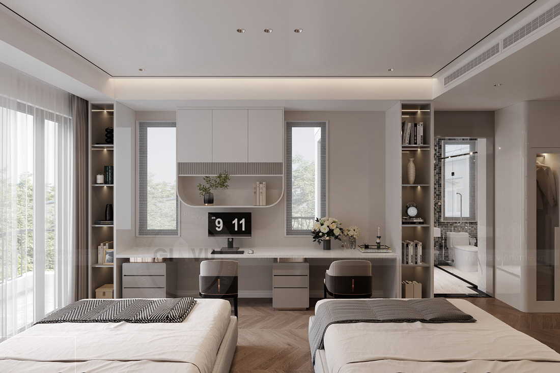 thiết kế thi công biệt thự Vinhomes Ocean Park 2 anh Đức 32