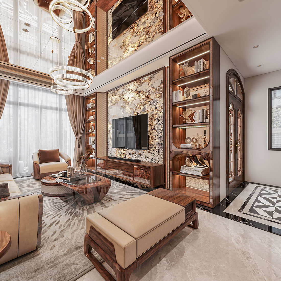 thiết kế thi công biệt thự Vinhomes Ocean Park 2 anh Đức 8