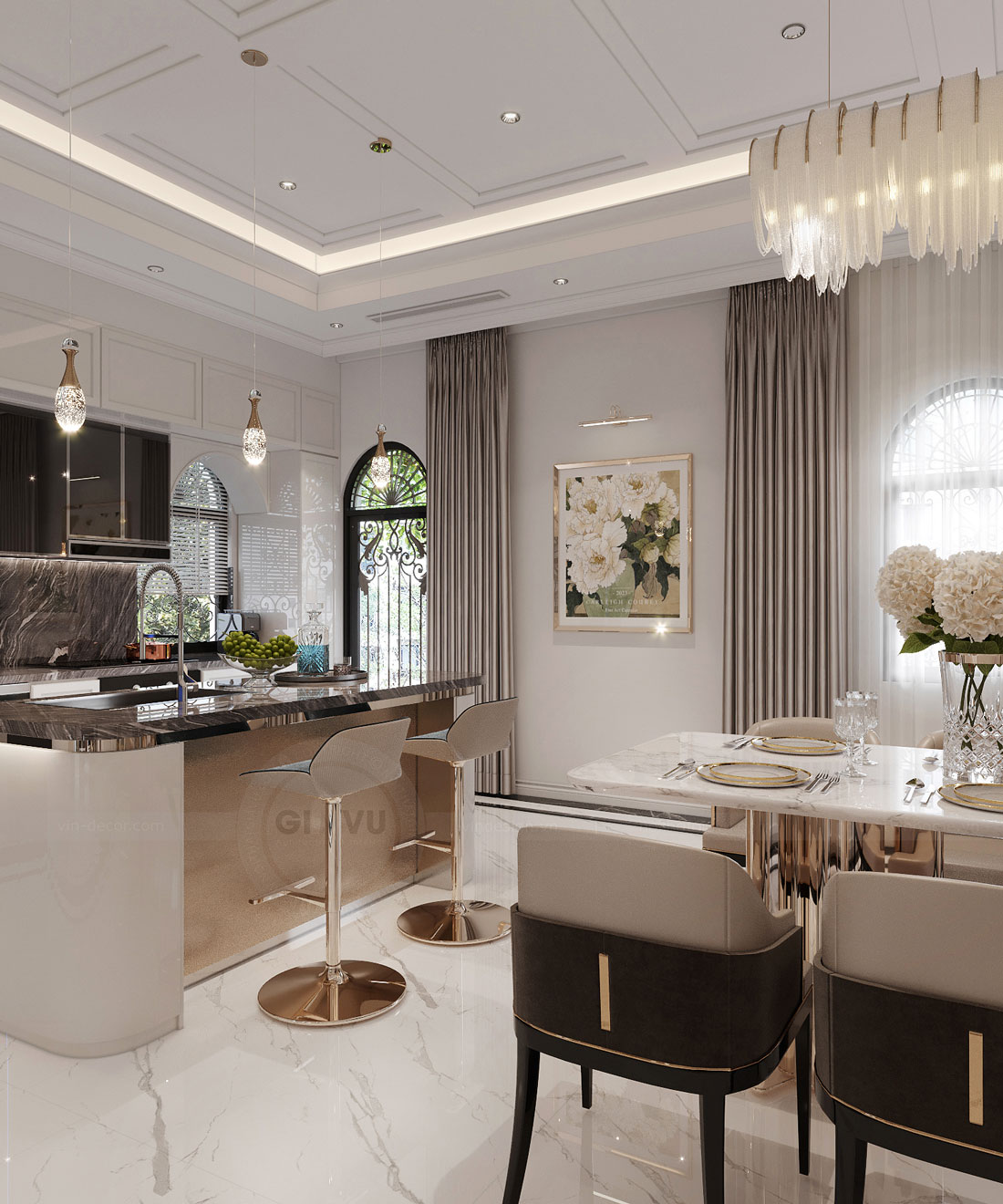 thiết kế nội thất biệt thự Solasta Mansion Dương Nội B 11
