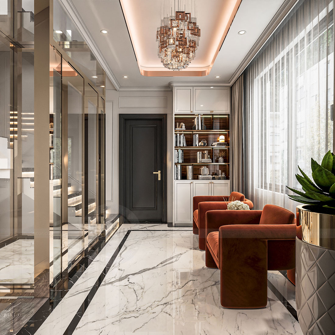 thiết kế nội thất biệt thự Solasta Mansion Dương Nội B 25