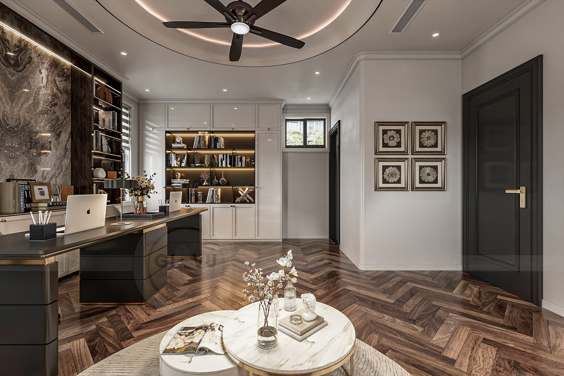 thiết kế nội thất biệt thự Solasta Mansion Dương Nội B 28