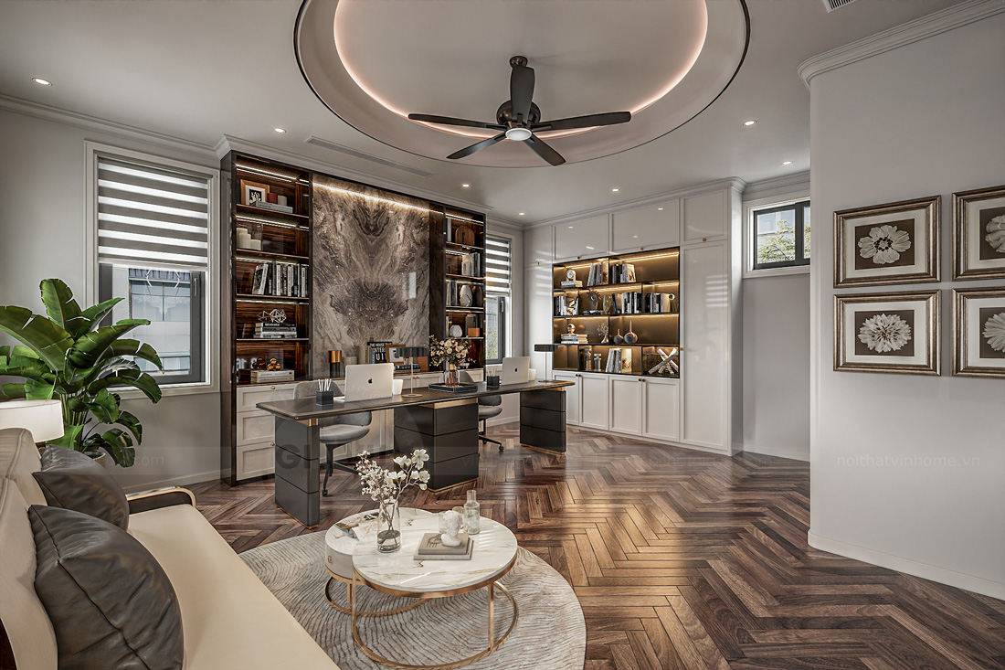 thiết kế nội thất biệt thự Solasta Mansion Dương Nội B 29