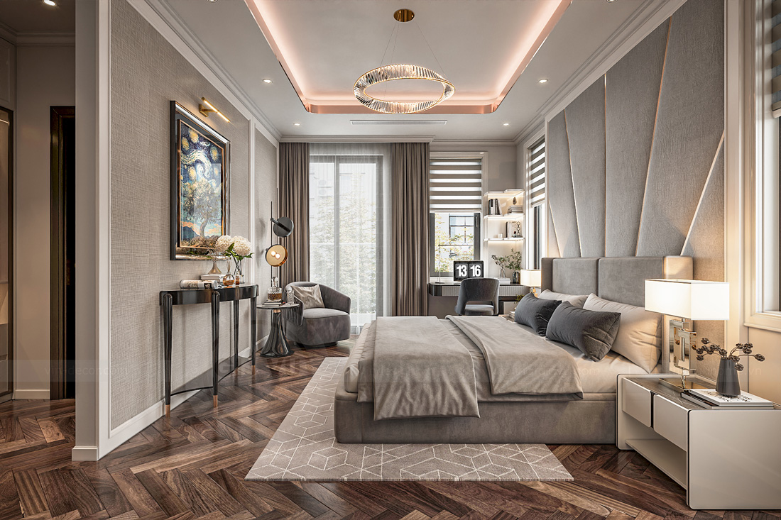 thiết kế nội thất biệt thự Solasta Mansion Dương Nội B 32