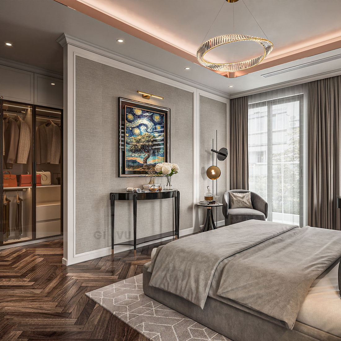 thiết kế nội thất biệt thự Solasta Mansion Dương Nội B 34