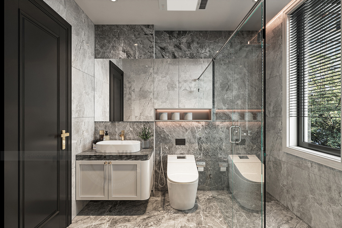 thiết kế nội thất biệt thự Solasta Mansion Dương Nội B 36