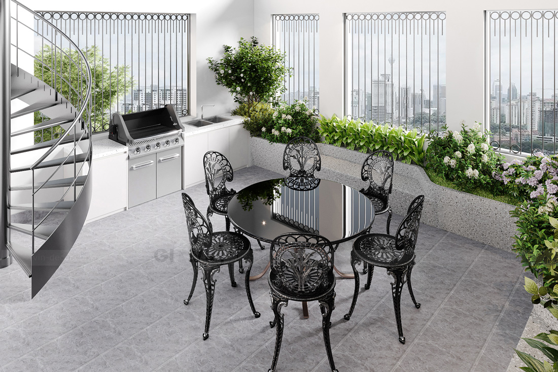 thiết kế nội thất biệt thự Solasta Mansion Dương Nội B 46