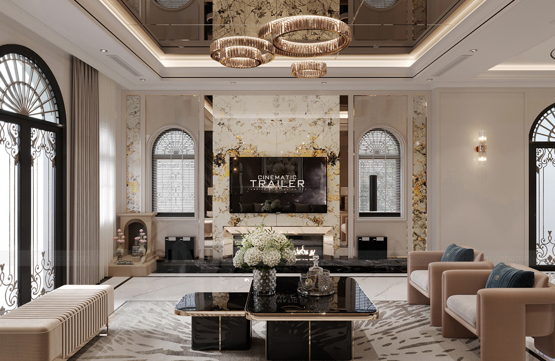 thiết kế nội thất biệt thự Solasta Mansion Dương Nội B 6