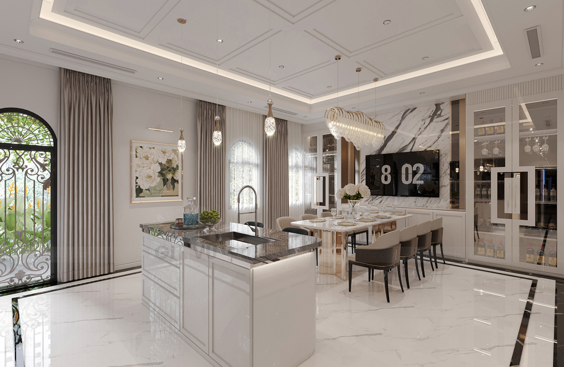 thiết kế nội thất biệt thự Solasta Mansion Dương Nội B 9