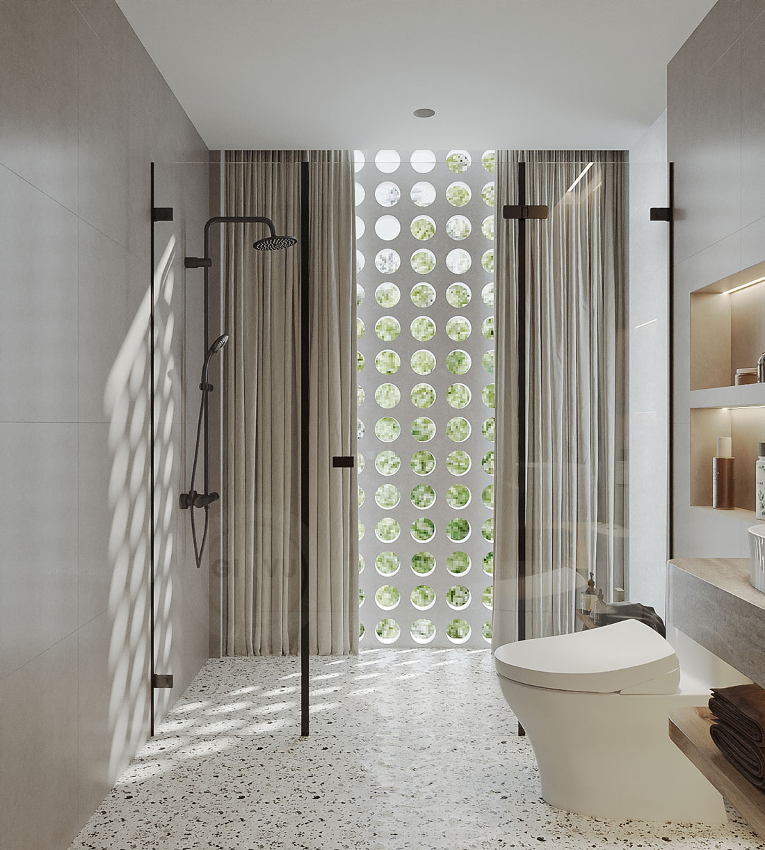 thiết kế nội thất phong cách Địa Trung Hải biệt thự Lagecy Hill 35