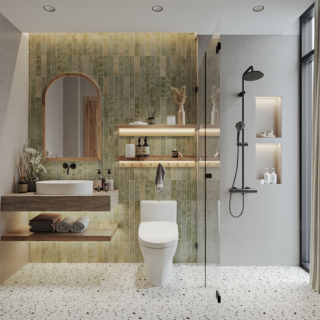thiết kế nội thất phong cách Địa Trung Hải biệt thự Lagecy Hill 40