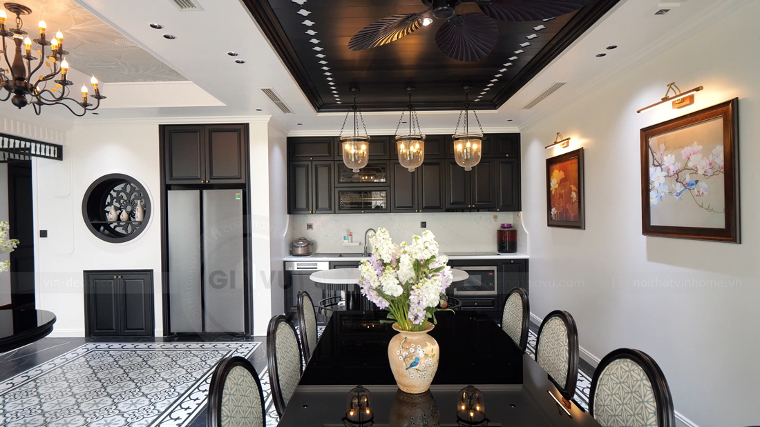 Bàn giao nội thất biệt thự Lagecy Hill Lương Sơn Hòa Bình 350m2 13