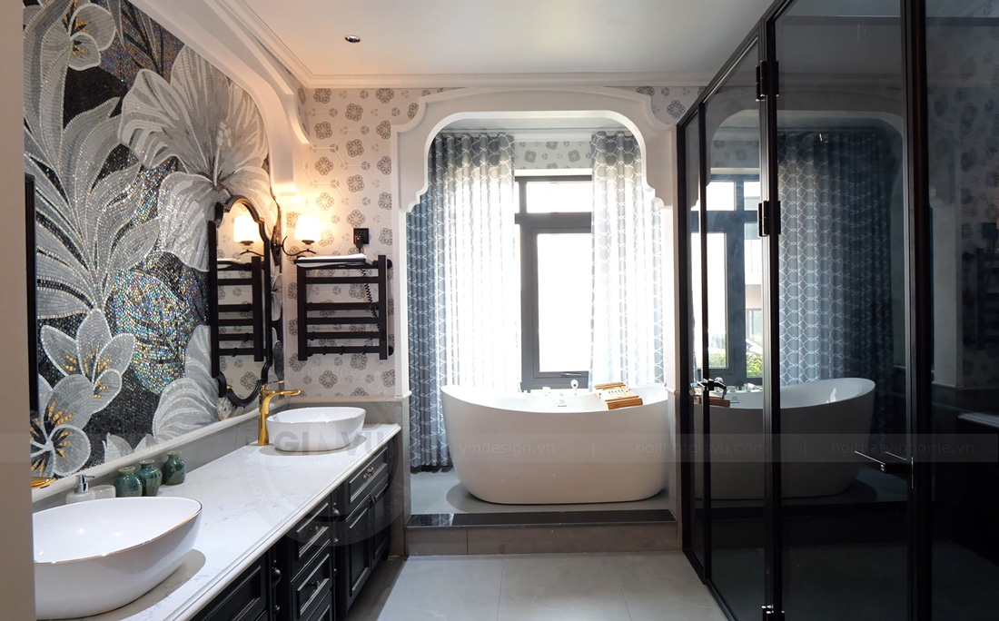 Bàn giao nội thất biệt thự Lagecy Hill Lương Sơn Hòa Bình 350m2 21