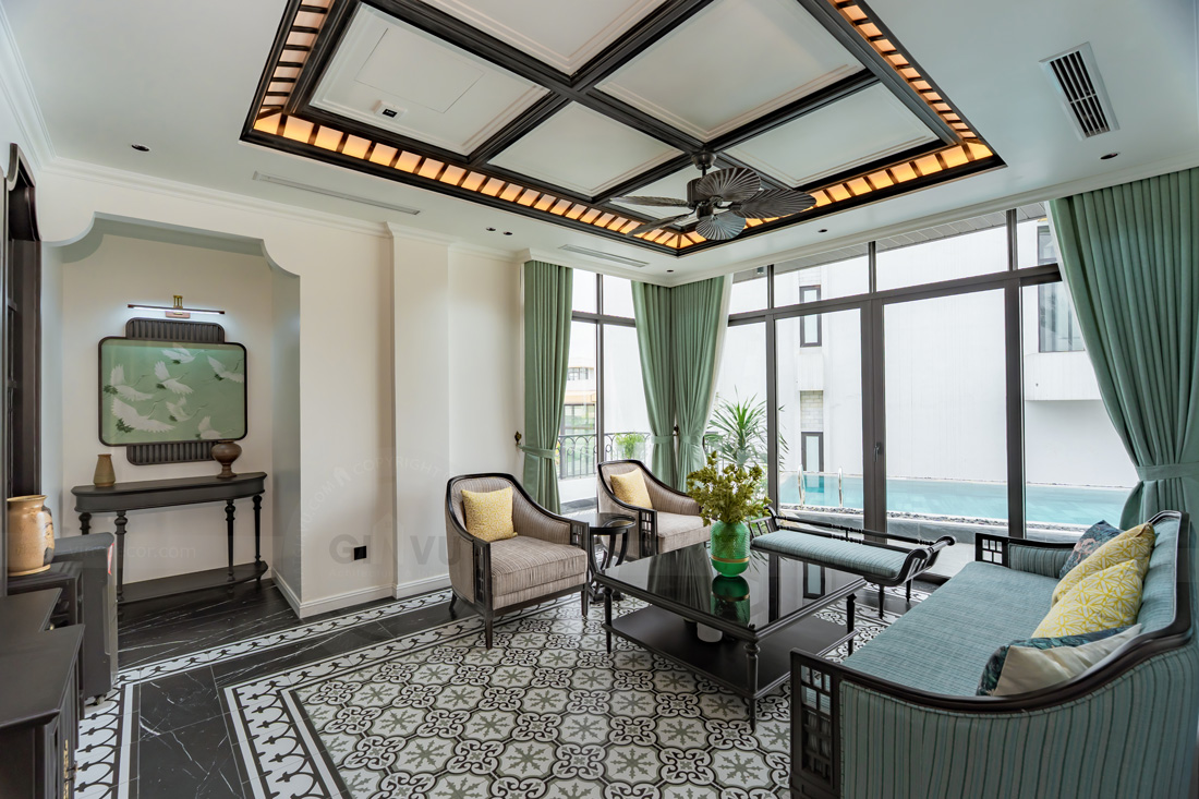 Bàn giao nội thất biệt thự Lagecy Hill Lương Sơn Hòa Bình 350m2 24