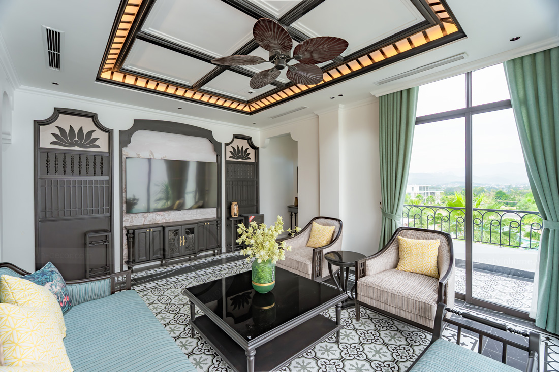 Bàn giao nội thất biệt thự Lagecy Hill Lương Sơn Hòa Bình 350m2 26