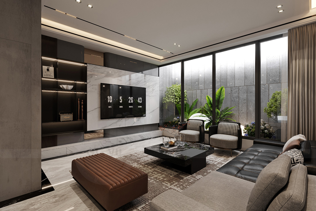 thiết kế nhà phố 5 tầng hiện đại diện tích 100m2 10