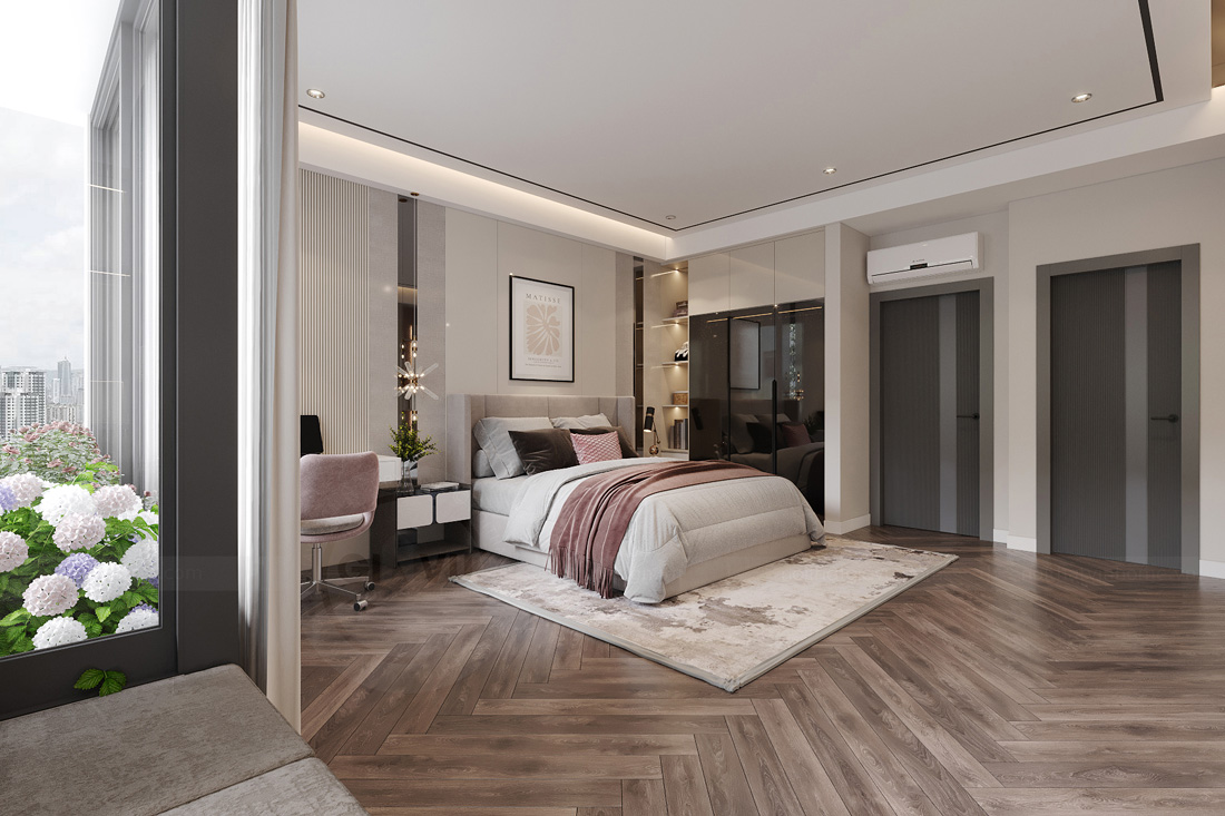 thiết kế nhà phố 5 tầng hiện đại diện tích 100m2 11