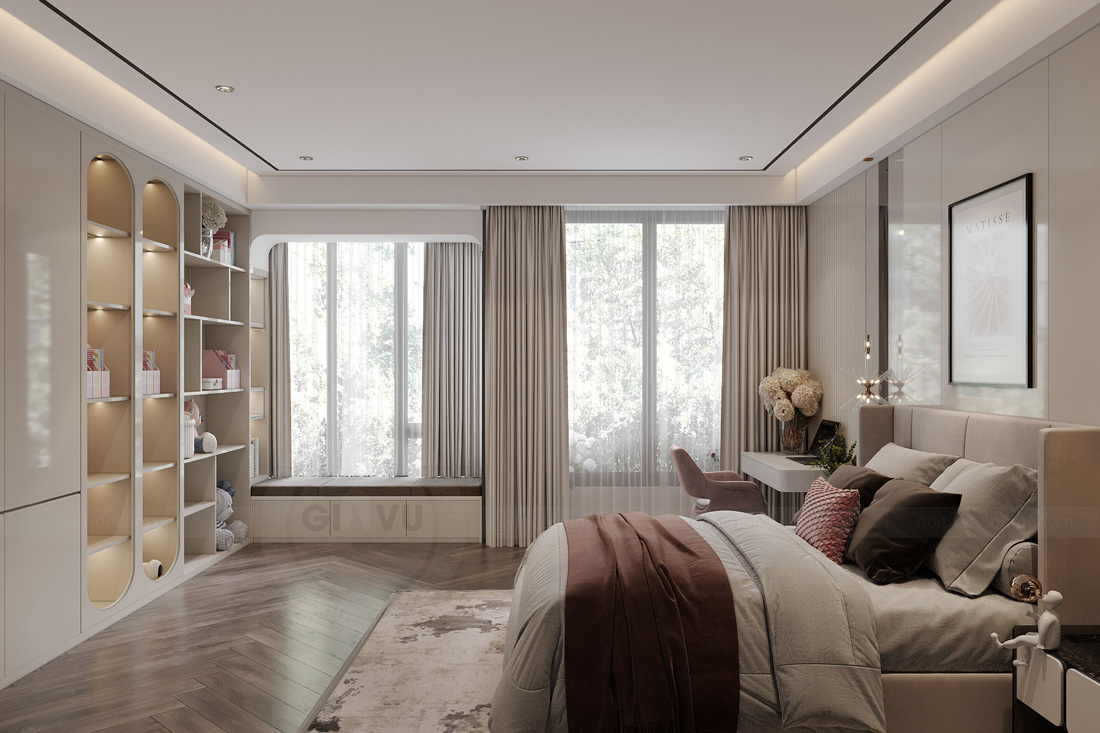thiết kế nhà phố 5 tầng hiện đại diện tích 100m2 14