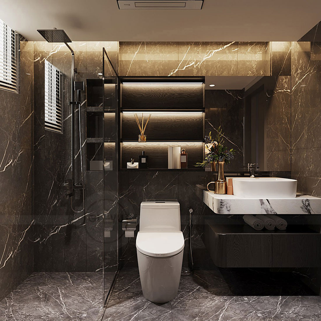 thiết kế nhà phố 5 tầng hiện đại diện tích 100m2 28