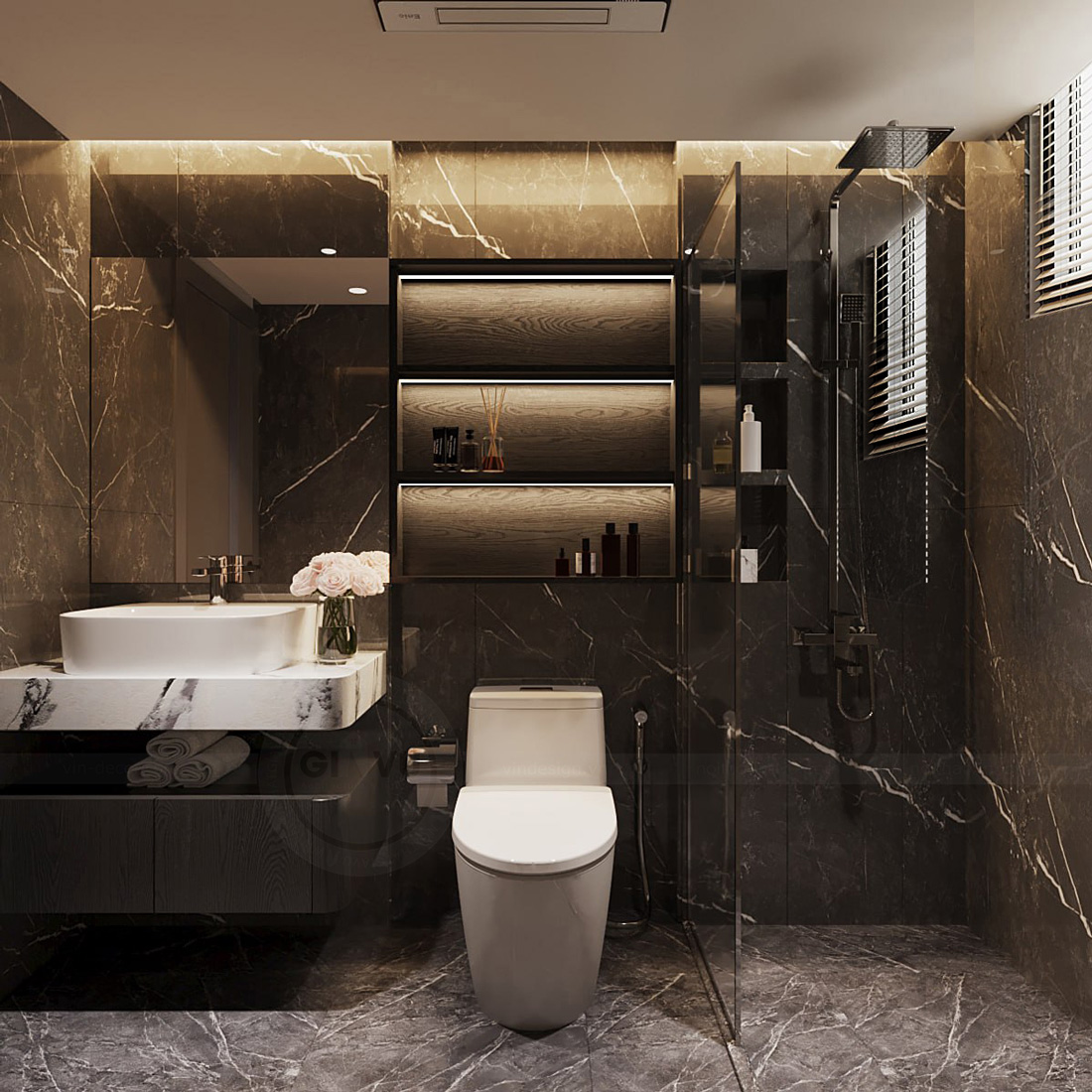 thiết kế nhà phố 5 tầng hiện đại diện tích 100m2 32