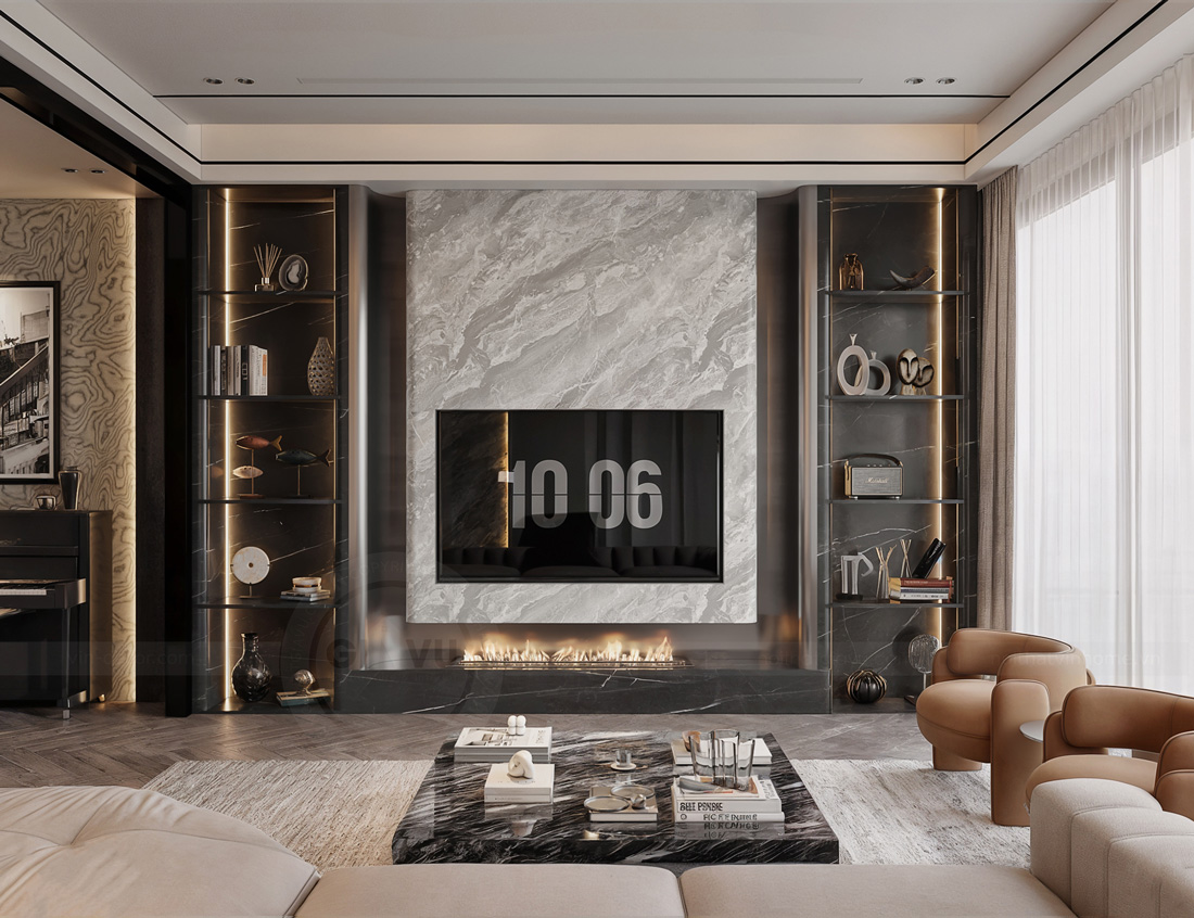 thiết kế nhà phố 5 tầng hiện đại diện tích 100m2 37