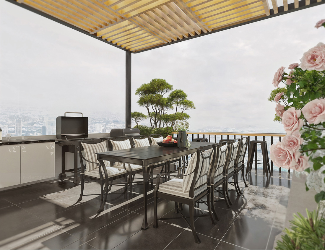 thiết kế nhà phố 5 tầng hiện đại diện tích 100m2 47